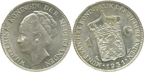Foreign currency in NSDAP
                                  counters: Dutch guilders, here coins
                                  of 1931