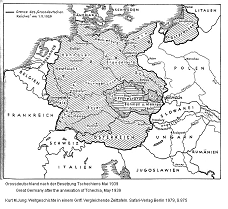 Grossdeutschland Mai 1939, Karte /
                          Greater Germany of 1939, map