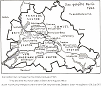 Geteiltes Berlin Sektoren 1945