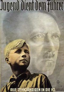 Plakat "Jugend dient dem
                                    Fhrer - Alle Zehnjhrigen in die
                                    HJ" 1936 ca.