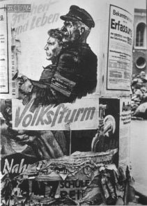 Poster in 3R Austria:
                                      "Freedom and life. Popular
                                      storm" (German:
                                      "Freiheit und Leben.
                                      Volkssturm!"), May 1945