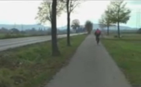 The road near the former Rhine meadow
                              camp of Bretzenheim (27min. 23sec.)