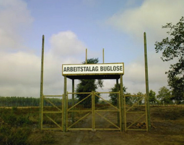 Das Kriegsgefangenenlager
                          Buglose in der Region Bordeaux, das
                          Eingangstor