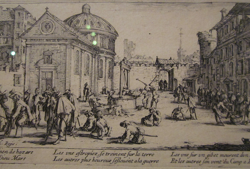 Jacques Callot ber Kriegsverbrechen im
                          30-jhrigen Krieg: Bettler und Krppel,
                          Nahaufnahme 01