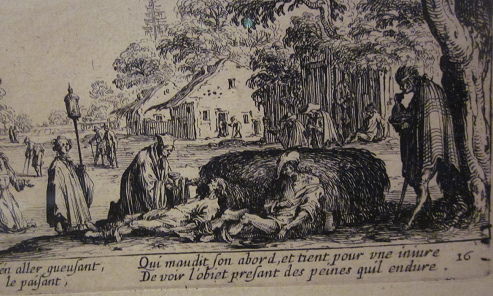 Jacques Callot ber Kriegsverbrechen im
                          30-jhrigen Krieg: Das Spital, Nahaufnahme 02