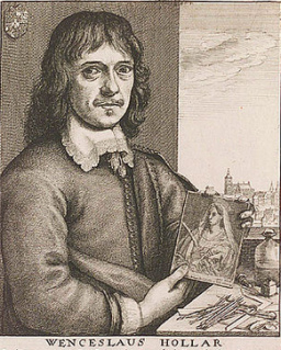 Wenzel Hollar, Portrait von Jan Meyssens