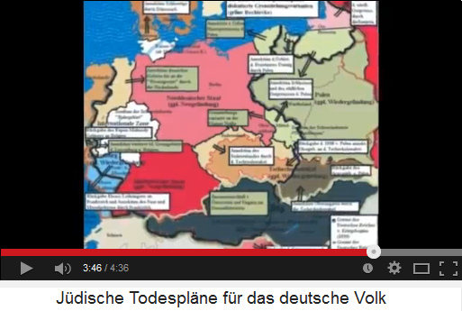 Karte des
                              kriminellen Zionisten Morgenthau mit einem
                              Nordstaat Deutschland, einem Sdstaat
                              Deutschland, eine internationale Zone
                              (Ruhrgebiet) und Abtretungen von Gebieten
                              an Holland, Frankreich, Tschechien, Polen
                              und Dnemark, aber sterreich und Ungarn
                              sind zusammen.