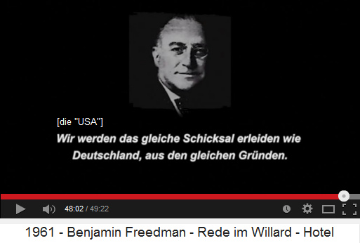 Die
                              "USA" werden durch die
                              kriminellen Zionisten dasselbe gleiche
                              Schicksal wie Deutschland erleiden