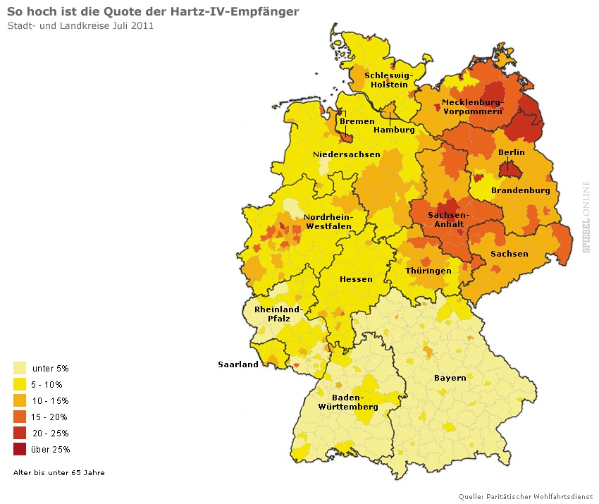 Darte der Armut und
                                des Reichtums in Deutschland, Dezember
                                2011