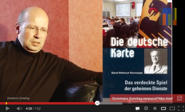 Sommers Sonntag 20: Das
                        Buch "Die deutsche Karte" von Herrn
                        Gerd-Helmut Komossa