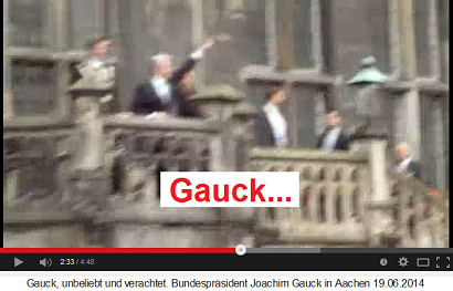 Gauck mit Hitler-Gruss mit Links