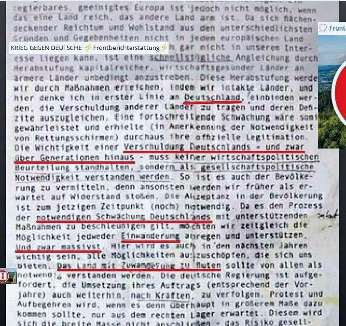 Zionistenscheisse der Bilderberger 2012 gegen
Deutschland am 6.6.2025: Deutschland mit Schulden
und Zuwanderung zerstören Zionistenscheisse
der Bilderberger 2012 gegen Deutschland am 6.6.2025:
Deutschland mit Schulden und Zuwanderung zerstören