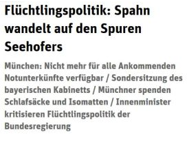 Spahn wandelt auf den Spuren Seehofers