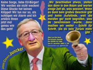 Alkoholiker Juncker mit Glocke ohne Klppel