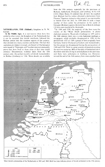 Encyclopaedia Judaica 1971: Netherlands, vol.
                    12, col. 973-974