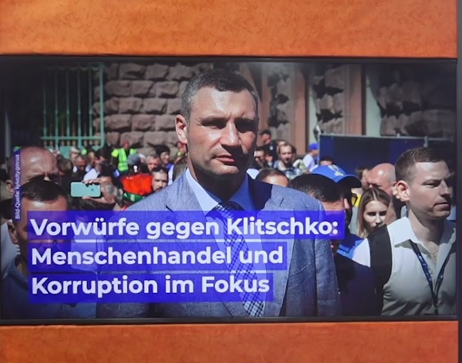 Ukraine Kinderhandel am 18.2.2025:
Bordellkönig Klitschko hat beste
"Beziehungen" Ukraine Kinderhandel
am 18.2.2025: Bordellkönig Klitschko hat beste
"Beziehungen"