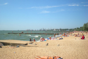 Der Strand
                  von Mariupol