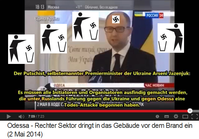 Nazi-Schwein und Putschist Jazenjuk
                            behauptet eine Todesattacke, die Russland
                            gegen die Ukraine ausgefhrt habe, eine
                            totale Nazi-Lge!