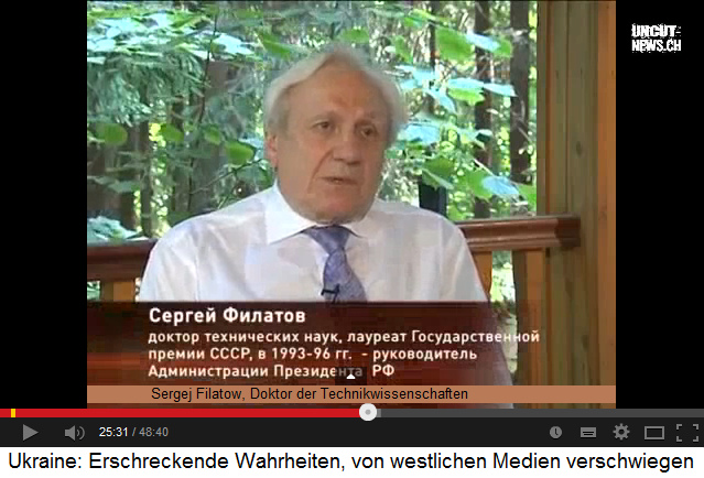 Doktor
                    Sergej Filatow schildert, wie die
                    "Sicherheitsdienste" der Ukraine die
                    Listen der Russlandaktivisten publizieren liessen