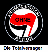 Antifa-Logo ohne Aktion,
                    die Totalversager