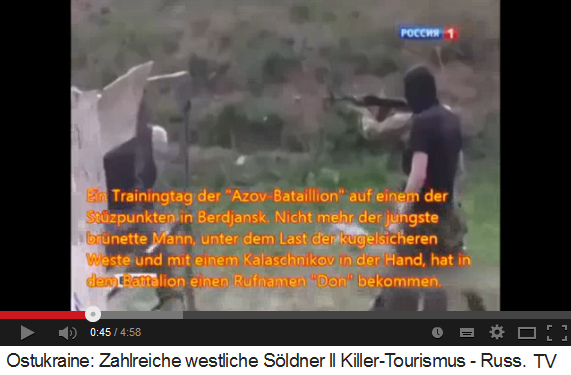 Ein Trainingstag im
                            Azow-Bataillon