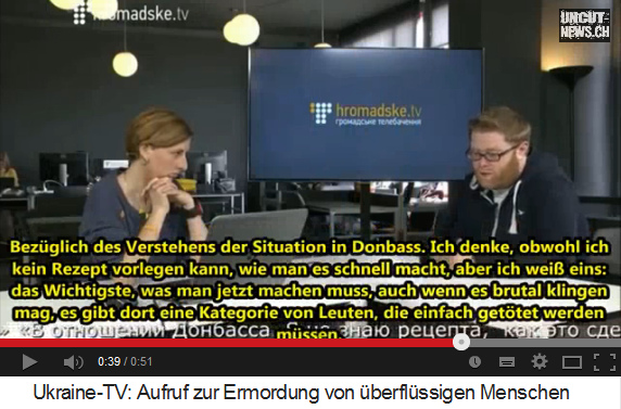 Journalist Butkewitsch sagt klar, eine
                    "Kategorie" von Menschen in der Ukraine
                    muss gettet werden