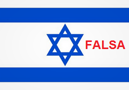 La bandera de Israël está con una
                    estrella FALSA