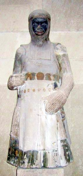 Statue des Heiligen Mauritius aus dem 13.
                          Jh. in Magdeburg. Mit Statuen sollen Legenden
                          wahr werden...