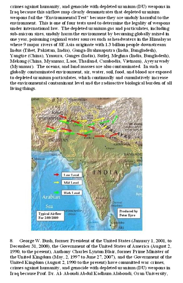 Urteil von Kuala Lumpur gegen Bush
                              und Blair wegen Uraniummunition 04