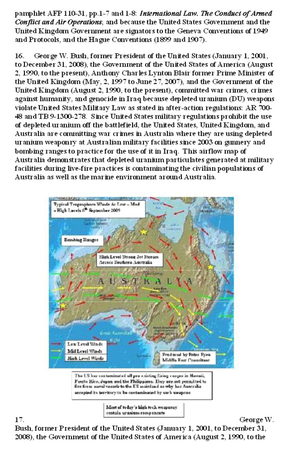 Urteil von Kuala Lumpur gegen Bush
                              und Blair wegen Uraniummunition 11