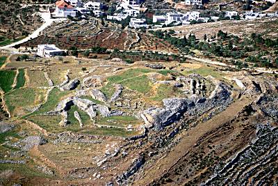 The hill of ruins (tell) of Ai, Chirbet et-Tell,
                see: www.bibleplaces.com