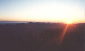 Sun rise on Mount Sinai