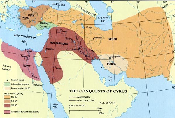 Map with the
                      expansion of Persia under Cyrus. This is more than
                      only a Fertile Crescent...