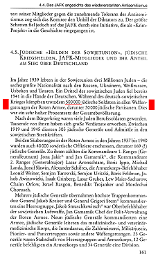 Arno Lustiger: libro: Rotbuch: Stalin und
                        die Juden, Taschenbuchausgabe 2000, Seite 161