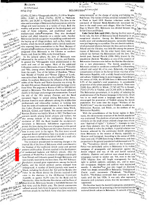 Encyclopaedia Judaica: Bielorussia
                        (Bielorusia, BSSR) 02