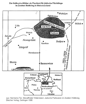 Weissrussland (BSSR) Weissruthenien:
                        Position der Nalibocka-Wlder, Ort der
                        Bielski-Partisanen 1941-1944