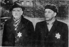 Hungary, intellectuals of the newpaper Esti Kuri with
            Jewish stars