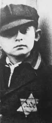 Germany, boy with Jewish star with
                        inscription "Jude" ("Jew")