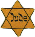 Germany, Jewish star with inscription
                        "Jude" ("Jew") 01, pattern