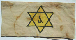 Belgium, armband with Jewish star with
                          inscription "J."