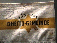 Armband of the Jewish ghetto community
                        (German: Jdische Ghetto-Gemeinde)