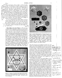 Encyclopaedia Judaica: Badge, Jewish; vol. 4,
                      col. 71-72