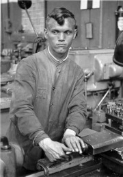 Forced labourer from Eastern Europe
                            with OST badge, Wernigerode 1943