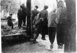 Hanged Jewish forced labourers, Dlvidk 1942