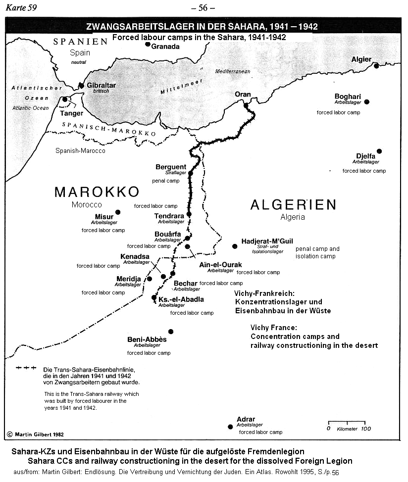Judenverfolgung: KZs in der Sahara und
                    Eisenbahnbau