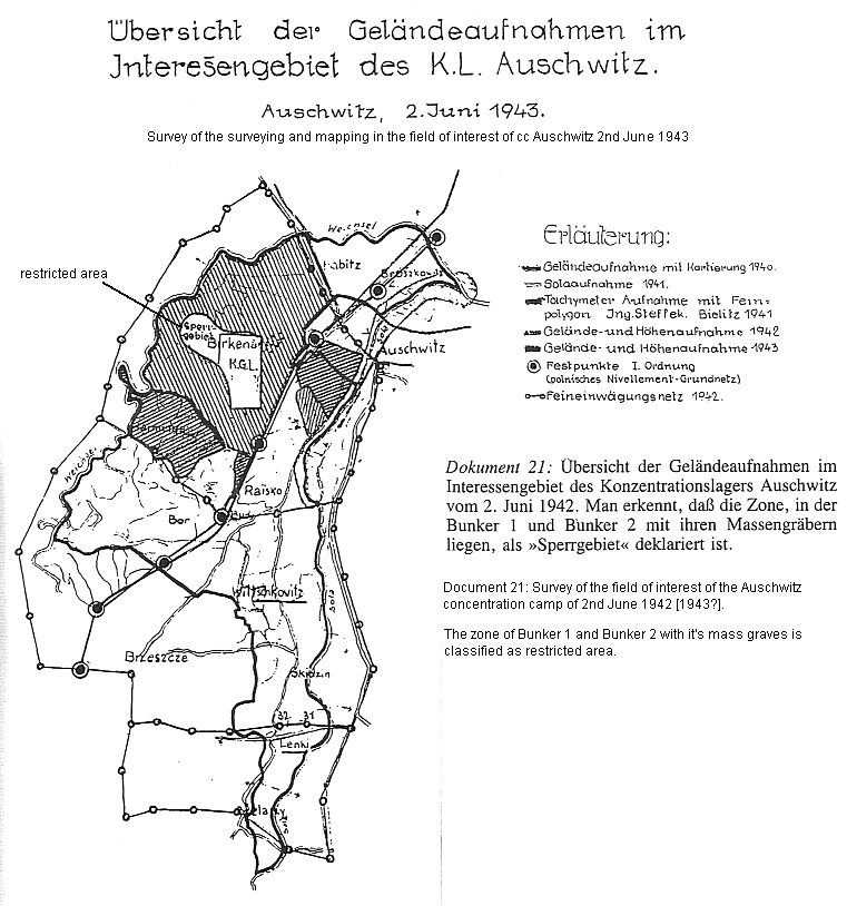 KZ
                        Auschwitz: Lagerplan 1943 / cc Auschwitz: map of
                        the camp 1943