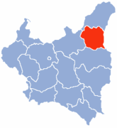 Karte der Region Nowogrodek in Ostpolen
                      1919-1939