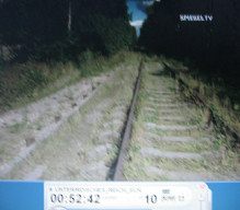 Wolfsschanze05,
                        das Bahngleis zur Wolfsschanze heute (2003)