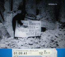Home front of Berlin 08,
                          shield: "Unsere Mauern brechen, unsere
                          Herzen nicht" ("Our walls fall, our
                          harts not")