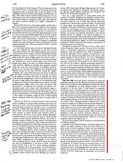 Encyclopaedia Judaica 1971: Migrations,
                            vol. 16, col. 1525-1526